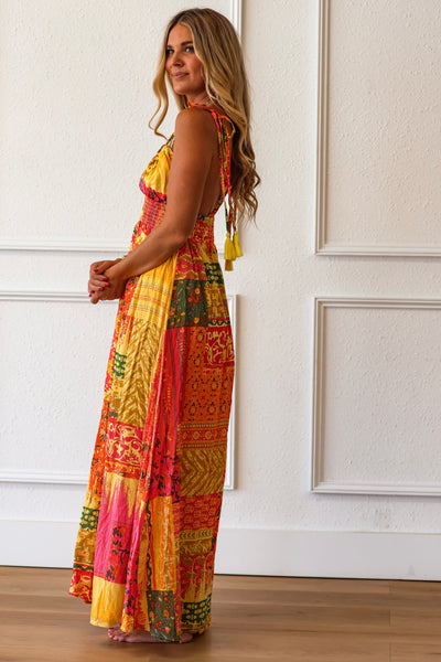 Sundown Caravan Patchwork Maxi