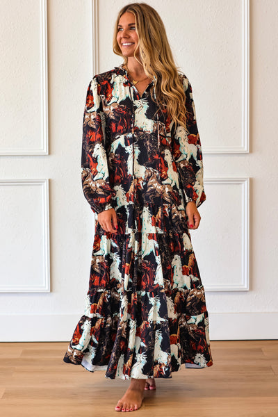 Caballo Noir Maxi Dress
