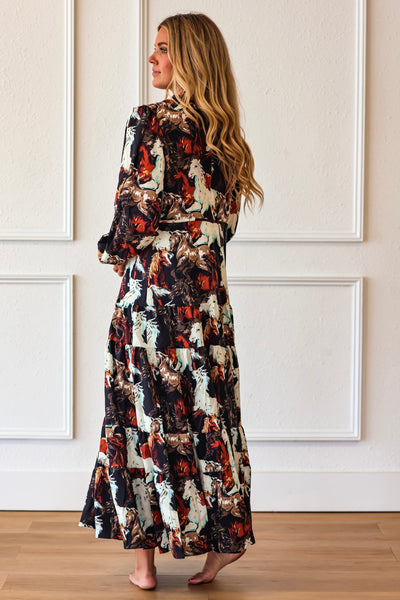 Caballo Noir Maxi Dress