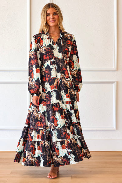 Caballo Noir Maxi Dress