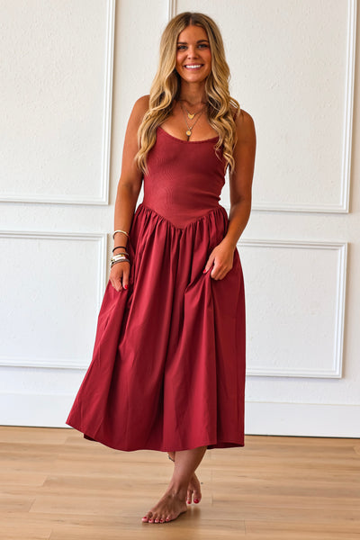 Bordeaux Porch Dress