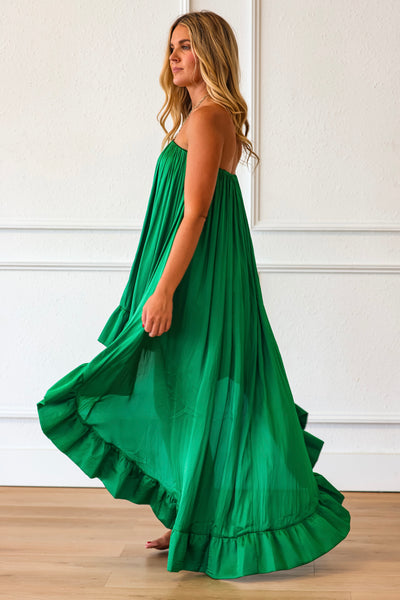 Green Gables Hi Lo Maxi Dress or Skirt