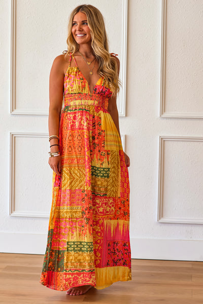 Sundown Caravan Patchwork Maxi