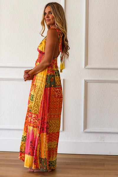 Sundown Caravan Patchwork Maxi