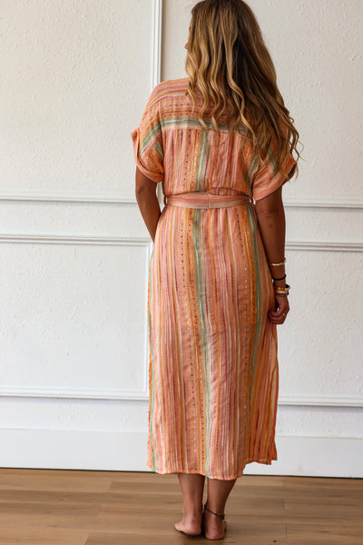 Painted Mesa Gauze Shirt Dress